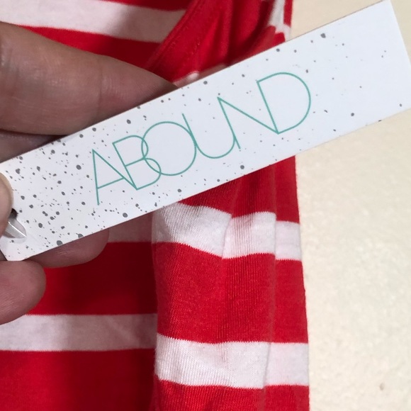 NWT Abound Bodysuit Red White Striped Mock Neck Nordstrom One Piece Nautical - Picture 5 of 9